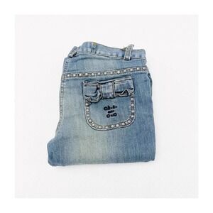 Cheap and Chic Denim Jeans Brad Accents Detailing SZ6